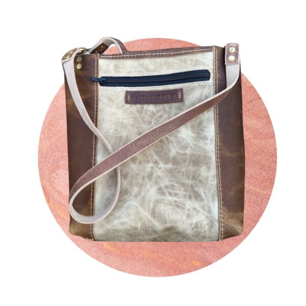 Two-Toned Zipper Tote